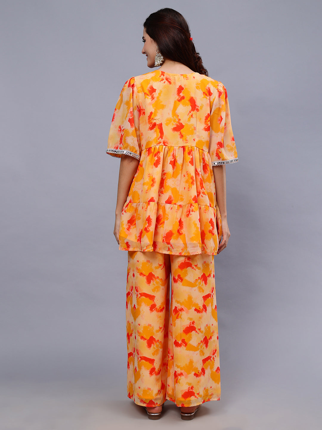 Tie Dye Print Georgette Co Ords Set