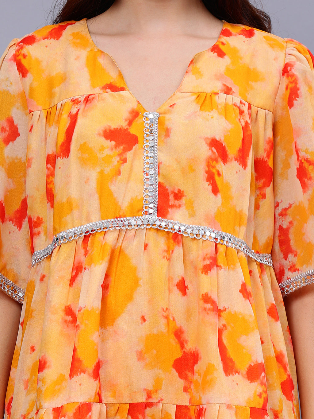 Tie Dye Print Georgette Co Ords Set